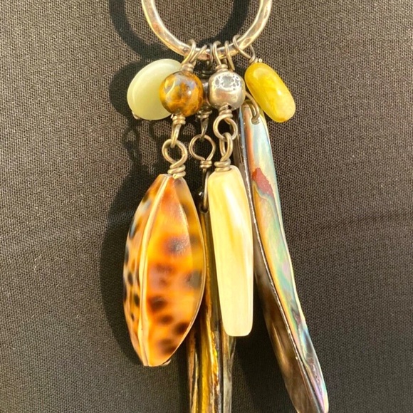 Silpada Jewelry - Silpada Boho Charm Necklace with Beads and leather chain